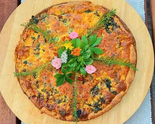 Herzhafter Wildkräuter-Kuchen