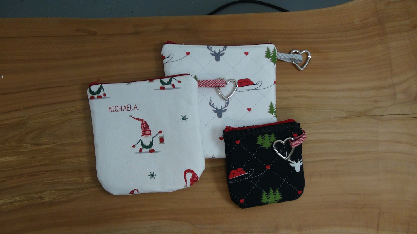 Freebie Nachhaltige Geschenkverpackung Reißverschlusstäschchen