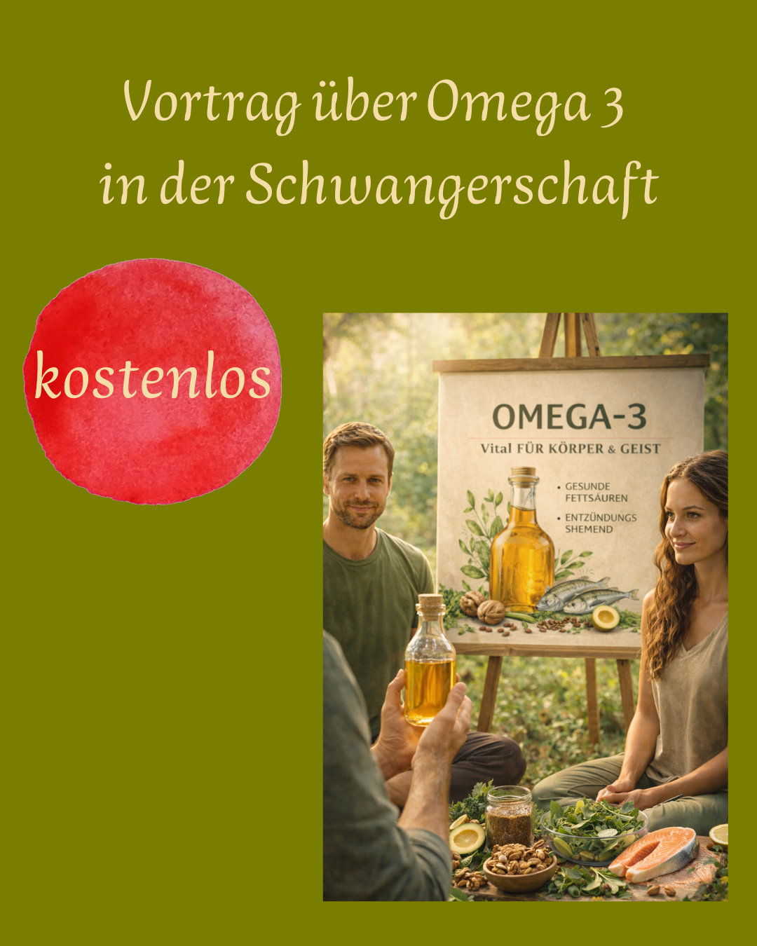 Kostenloser Vortrag zu Omega 3 in der Schwangerschaft