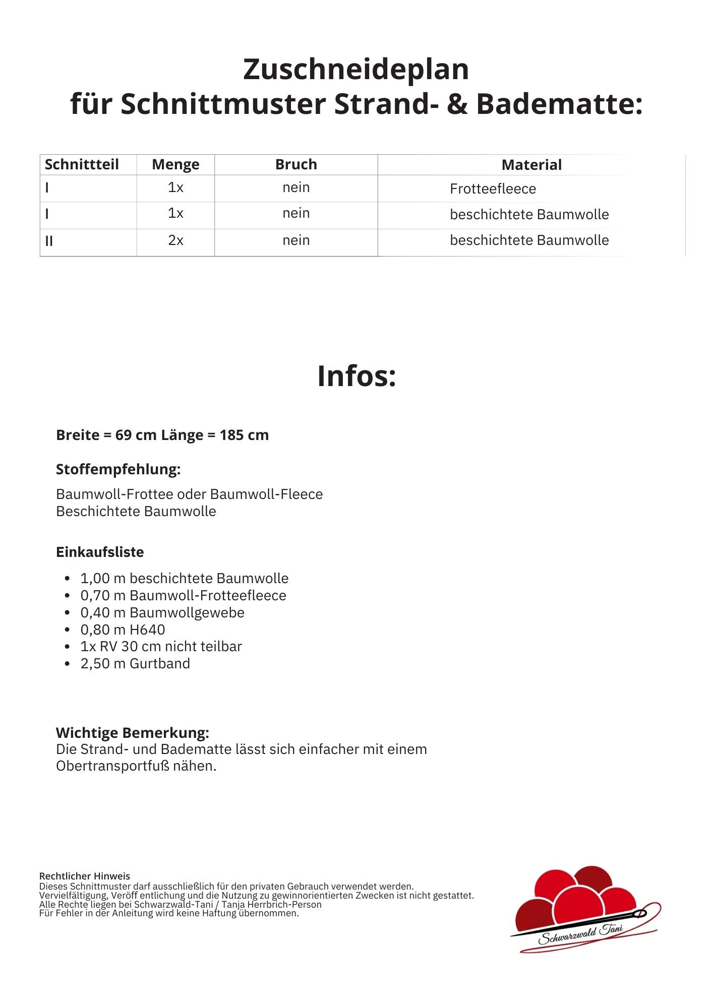 Freebie Stand und Badematte