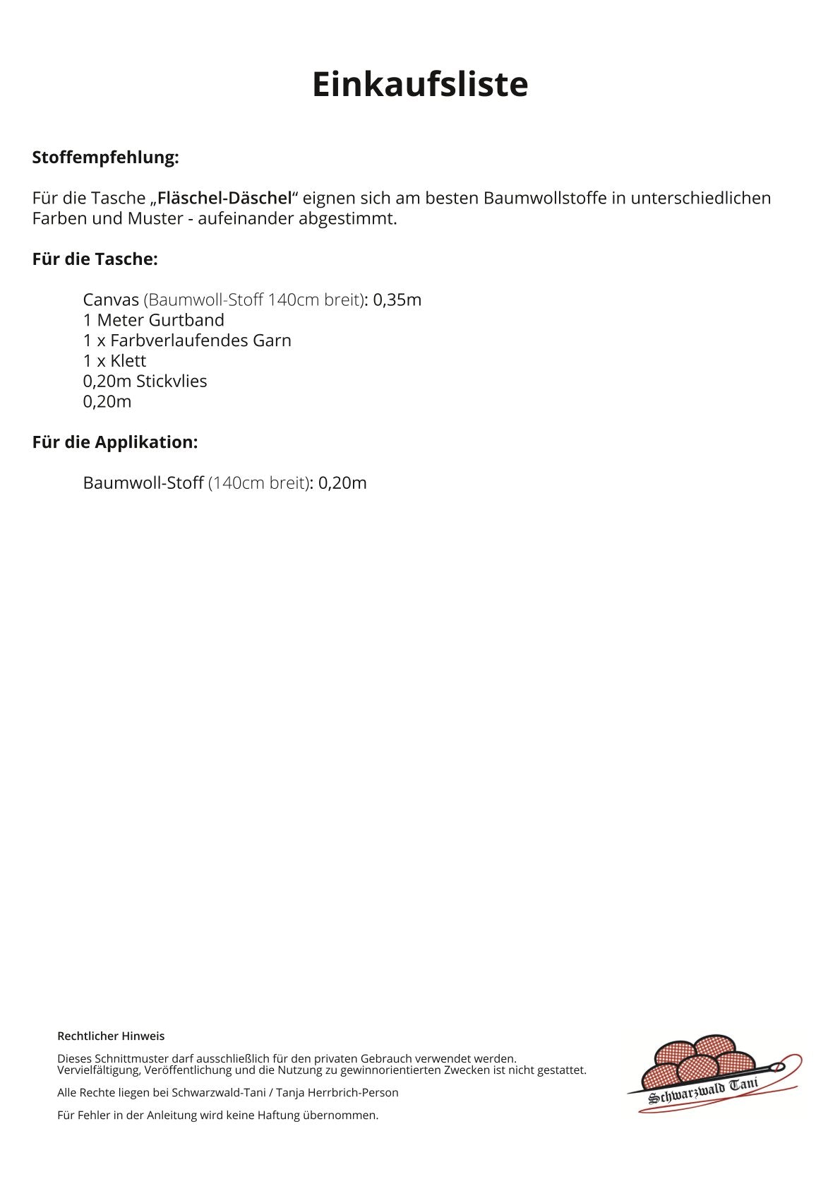 Freebie Fläschl' Däschl'
