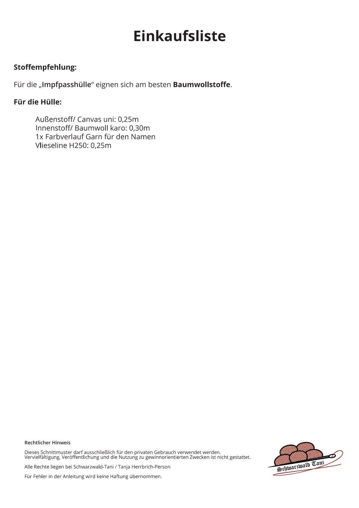 Freebie Impfpasshülle