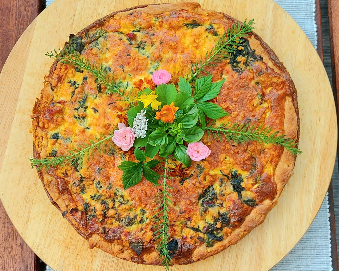 Herzhafter Wildkräuter-Kuchen