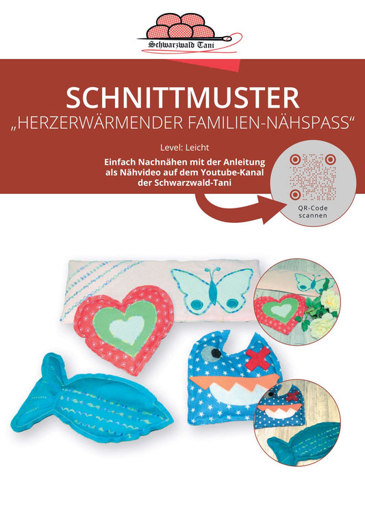 Freebie Herzerwärmender Familiennähspaß (Kirschkernsäckchen)