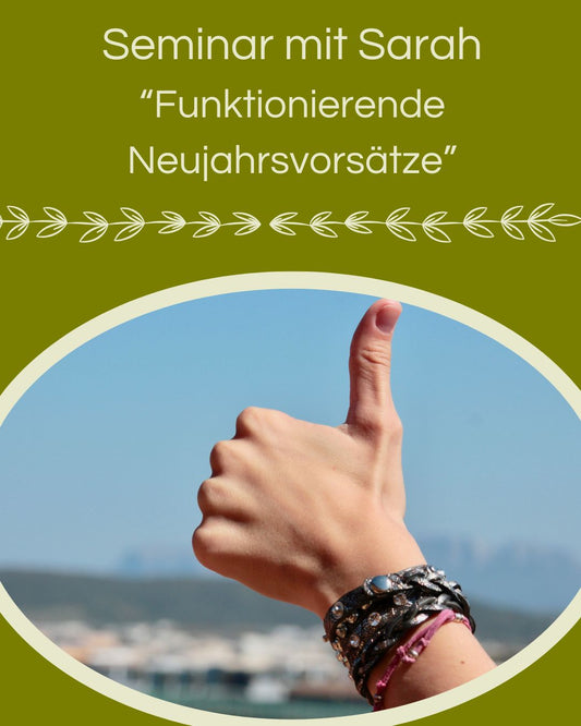 Seminar mit Sarah: „Funktionierende Neujahrsvorsätze“