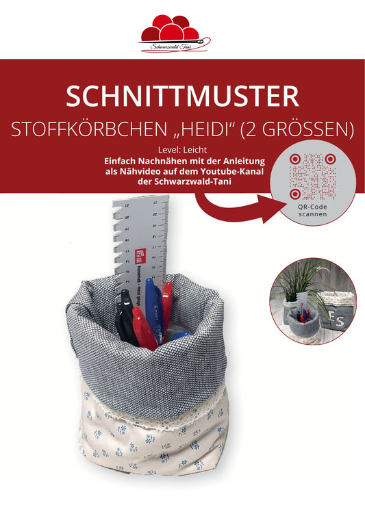 Freebie Stoffkörbchen Heidi