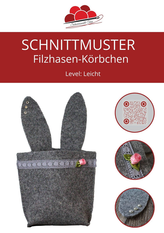 Freebie Filshasen-Körbchen
