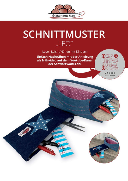 Freebie Jeans-Mäppchen "Leo"