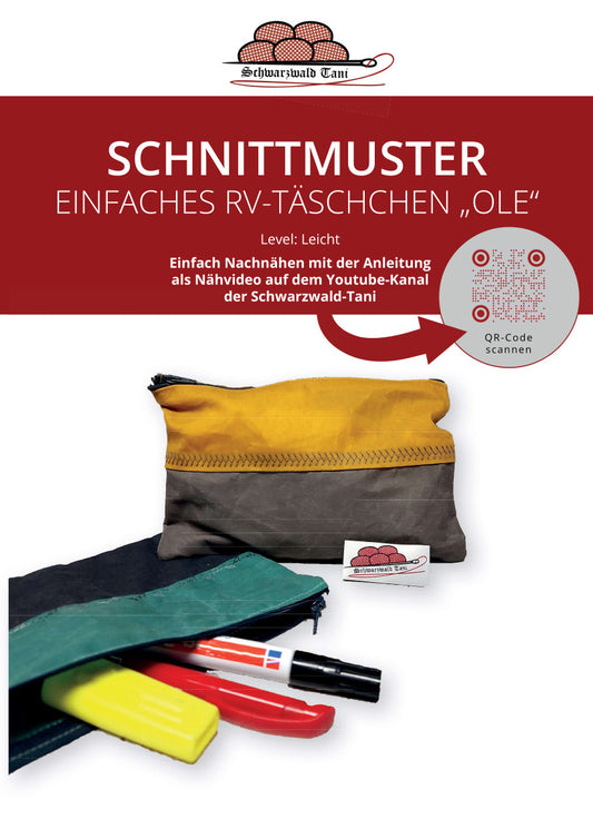 Freebie Reißverschlusstäschchen "Ole"